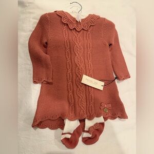 Rachel Zoe Cable Knit Baby Dress